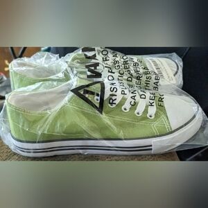 Green Canvas Sneakers